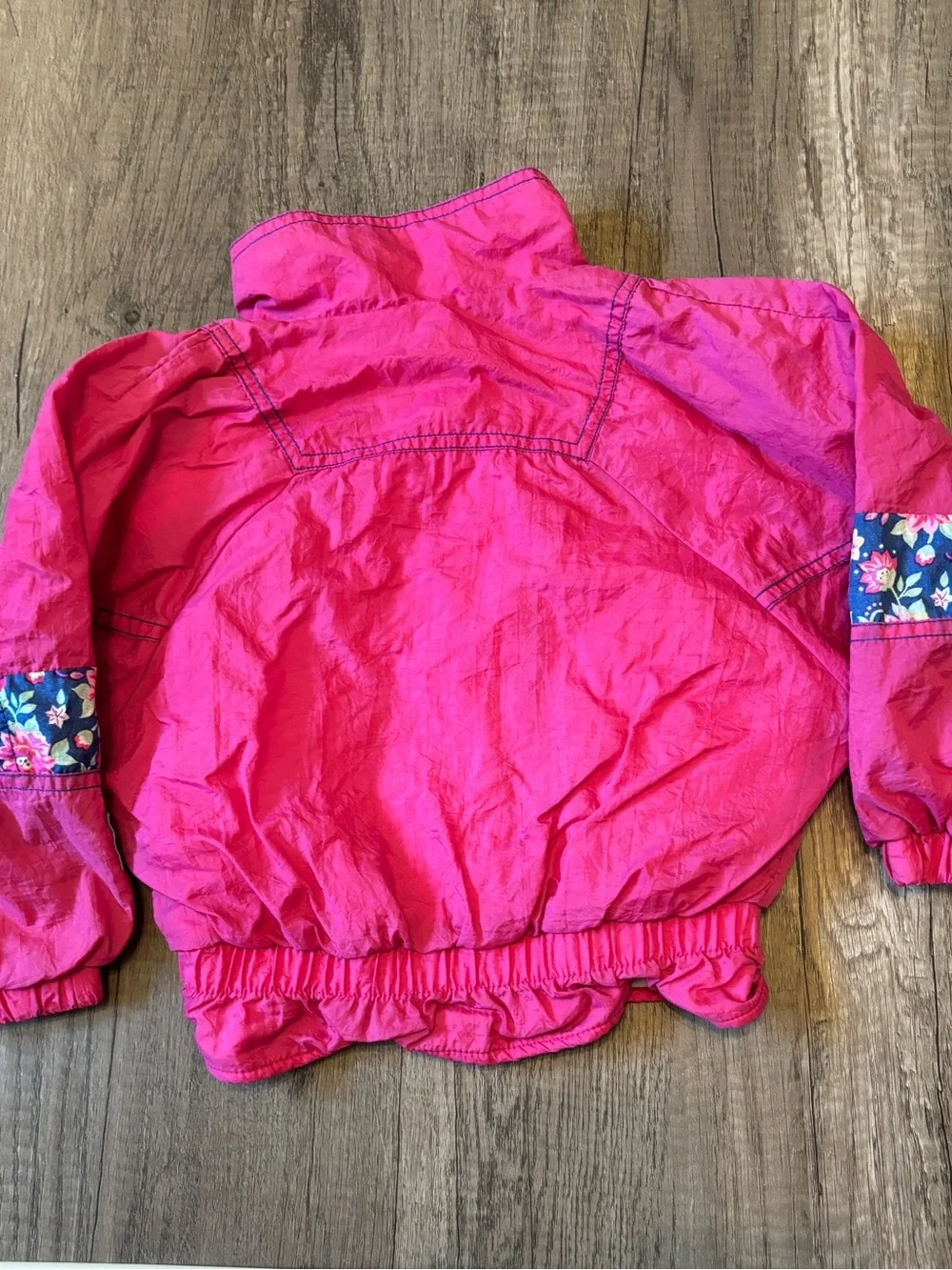 Vintage 90s Y2K Oshkosh B’Gosh Kids Clothes Windbreaker Jacket  Pink Floral 4